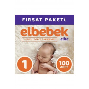 ELBEBEK ELİTE Bebek Bezi 1 Numara Yenidoğan 100